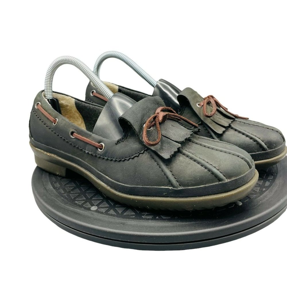 UGG Nubuck Slip On Loafer Driving Shoe Green Size 7.5 Women Comfort Boat